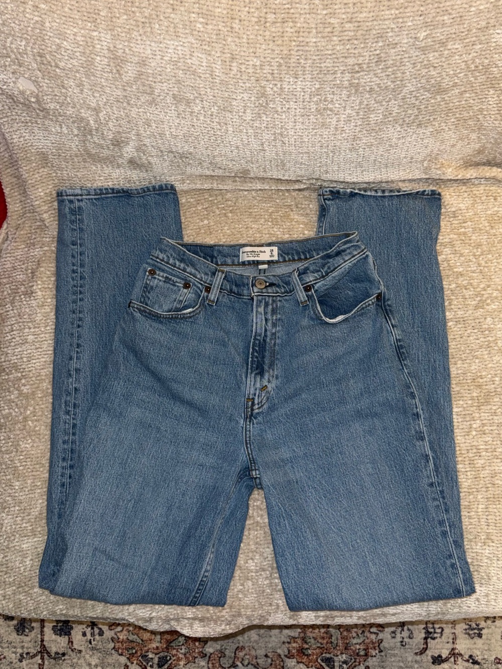 Abercrombie & Fitch 90’s Straight Ultra High Rise Jeans Curve Love
